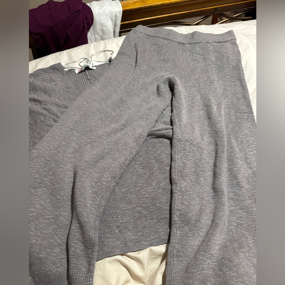 Free People Beach Sweater Set NWT Size Small Heather Gray